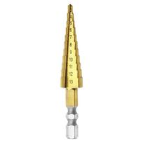Multi-function Hexagon Shank Hole Opener Twists Bit Step Drill Gold Pagoda Drill Ladder Drill ruda