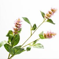 3 Head Artificial Pogostemon Stem Tall Stem Fake Plant Fake Patchouli Branch Plastic Spike Flower Simulation Pogostemon