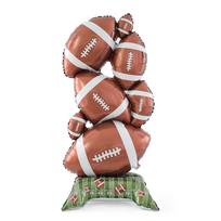 1-Pack Standing Football Aluminum Foil Balloon, 59inch Extra-Large Standing Balloons, Party Balloons, Suitable for Sports-Themed Birthday Party Other