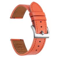 Quick Release Straps Geniune Leather Watchband 18mm 20mm 22mm Wristband for Blancpain X S-watcH Stitched Belt Accessories 20mm oranžinė