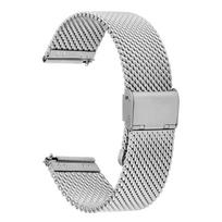 1.0 Mesh Milanese Watchband Business Quick Release Stainless Steel Watch Band 18mm 20mm 22mm 24mm Strap Silver Wrist Bracelet 18mm sidabras