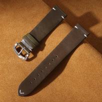 Handmade Stitching Cowhide Strap for Omega Bracelet Vintage Oil Wax Leather Watch Band 18/19/20/21/22/24mm for Seiko Wristband 18mm
