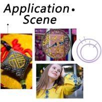Hoop For Cross Stitching Darning Hoop Embroidery Tension Shed 2 Pieces Adjustable Sewing Art Craft Accessories For Creative CN