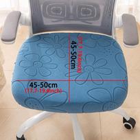 Universal Office Chair Seat Covers Thickened Removable Computer Chair Cove Washable Jacquard Dining Chair Cover for All Seasons