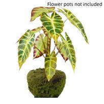 10-Head Artificial Peacock Leaf Plant Realistic Lifelike Fake Green Plant Plastic Handmade Simulation Greenery Home Decor