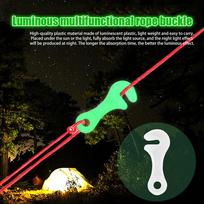 10 Pcs Heavy Duty Tent Lock Clamp Luminous Tent Clips Tent Accessory Tent Rope Buckle Hiking Tent Clips for Outdoor Activities China Mainland