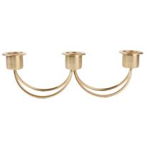 Luxury European Style Three Head Candlestick Vintage Minimalist Candle Holder Iron Candle Stand Wedding