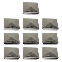 10pcs Fence Post Cover Waterproof Pyramid Column Covers For Decoration Furniture Decking Mailbox Lamp Post Handrail Stair
