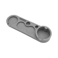 Silicone Coffee Tamper Mat Non-slip Countertops Protecting Portafilter Holder Easy to clean Multi-Functional Barista Station pilka