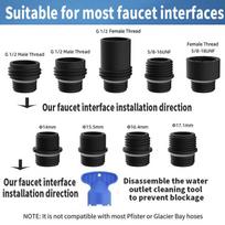 1Set Kitchen Faucet Head Replacement Faucet Sprayer 9 Nozzles Sprayer Water Saving Shower Bathroom Basin Sink Tap Replacement