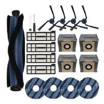 For Eufy Omni- X10 Robot Vacuum Parts Kit Main Brush Side Brushes Filters Dust Bags Cleaning Wipes Screwdriver Tool Set 19Pcs China Mainland