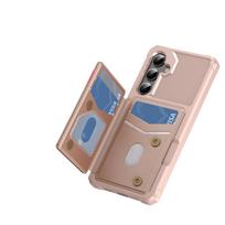 For Samsung Galaxy S25 Edge S25 S24 S23 Ultra FE Case with Card Holder, Heavy Duty Shockproof Soft TPU Back Flip Wallet Cover For Galaxy S23 Plus