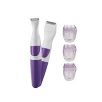Women Bikini Cordless Trimmer 2 in 1 Waterproof Portable Safe Hair Removal Trimmer Purple