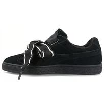 (WMNS) PUMA Suede Heart Satin NEW AUTHENTIC Black Women's 364084-01 EU 36