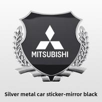 Car Metal Wheat Badge Sticker Window Shield Decals For Mitsubishi Outlander Lancer ASX Eclipse L200 Pajero Delica Mirage Attrage