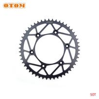 OTOM 520 Chains 48T 50T 52T Motorcycle Rear Chain Sprockets Carbon Steel Back Sprocket Cog For HONDA CRF 250 450 CRF250R CRF450R