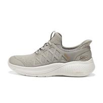 Skechers Bobs Sport Series Lace-Up Easy Slip-On Comfortable Versatile Low-Top Casual Shoes Women sneakers Light-Gray 117507-TPE 39