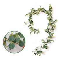 Lush 1.95m Artificial Eucalyptus With Rose Vine Perfect For Event And Home Decorations Eucalyptus Leaf