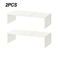 2PCS Expandable Cabinet Storage Shelf Seasoning Bottle Spice Rack Layered Dish Countertop Storage Rack Kitchen Storage Accessory