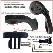 Garmin-Compatible Blackbird Aluminum Bike Computer Mount for GoPro/Bryton