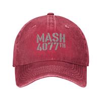 MASH  Washed Baseball Cap  Trendy Sun Trucker Hat Summer Unisex Women Tennis Skate Baseball Caps One Size