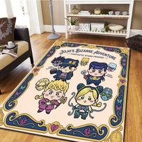 JoJos Bizarre Adventure Living Room & Bedroom Carpet, Home Decor Cool Movie Mat Play Floor Rug -HE32 60x90cm