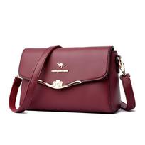 Lady Flip-top Anti-theft Shoulder Bag, Casual Cross-body Bag, Soft Leather Handbag