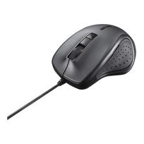Buffalo BUFFALO Wired BlueLED Silent 5-Button Mouse, Black BSMBU308BK