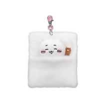 Chiikawa Plush Toy Futon Reel Pass Case - Sleeping Chiikawa