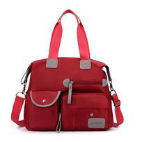 Women Multifunction Shoulder Messenger Bag Nylon Crossbody Bags Waterproof Handbags Large Capacity Travel Tote Bags 34cm*13cm*30cm