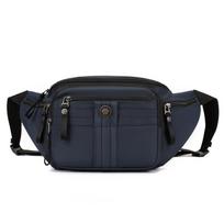 Men's Fanny Pack Crossbody Bag Outdoor Cycling Backpack Shoulder Bag Sports Waterproof Casual Breast Bag 39*18*6 mėlyna