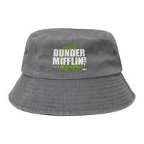 The Office Dunder Mifflin Recycle Logo Bucket Hat for Unisex Women TV Series Sun Hat Harajuku for Hiking Fishing Caps Bob Hat One Size