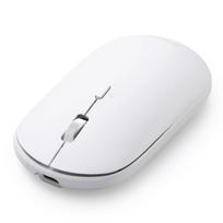 ELECOM Wireless Mouse, Silent, Slint, Bluetooth 2.4GHz, Multi-Pairing with 3 Devices, Slim, Lightweight, Rechargeable, Medium Size, White