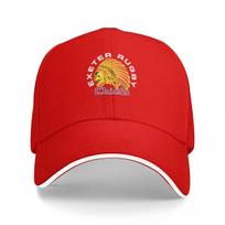 Exeter Chiefs Beisbolo kepuraitė Trucker kepuraitė Individuali kepuraitė Unisexs Prabangi moteriška red