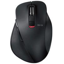 ELECOM Bluetooth Mouse (iOS compatible), Large size, 5 buttons (with back and forward buttons), BlueLED, Ultimate Grip Design, Black, for iPad Pro