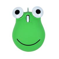 Wired Mouse, Small, Cute Frog Shape, USB Wired, Optical, 1600 DPI, Cute Animal Design, Lightweight, Portable, Ambidextrous, Compatible with