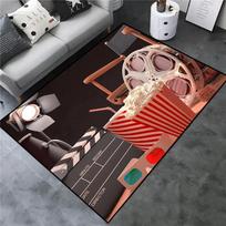 Popcorn Cinema Carpet Area Rug Mat for Living Room Bedroom Playroom Sofa Doormat Cinema Room Kids Non-slip Floor Rugs Home Decor 40x60cm