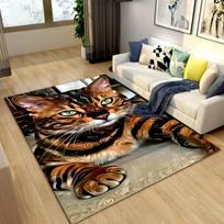 3D Cartoon Cute Cat Area Rug,Carpet Rug for Living Room Children's Room Decoration,Kids Play Crawl Soft Non-slip Floor Mat Gifts 40x60cm 16x24 inch