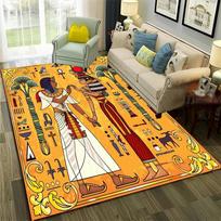 Egipto mitologija Faraonas Hieroglifai Kilimas Kilimėlis Namams Svetainei Miegamajam Sofa Durų kilimėlis Dekoras, Plotinis kilimas Neslystantis Grindų kilimėlis 40x60cm 16x24 inch