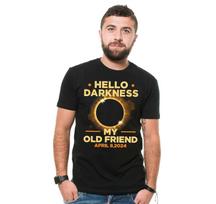 Mens Solar Eclipse Shirt Hello Darkness My Old Friend T-Shirt Funny Unisex Tee S
