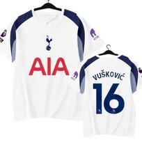 Tottenham Hotspur 2025-2026 Premier League Home/Away Jersey: Richarlison #9, Van de Ven #37, Fan Edition M