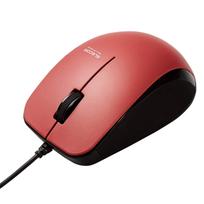 ELECOM Wired Mouse M-BL27UBSKRD 3-Button Rubber Grip Silent Red
