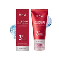 Astaxanthin Niacinamide Overnight Mask 80g Hydrating Brightening Wrapping Peel Off Face Mask for Dull Dry Skin and Radiant Glow 1 Bottle