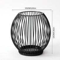 Metal Cage Candlestick Party Home Pillar Candle Holder Candles Stand for Valentine's Day Christmas Housewarming New Year Wedding