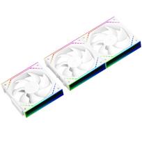 Thermalright TL-M12QW Case Wireless Connect Fan - 120mm Silent, PWM Function CPU Building Block Fan, Infinity Mirror ARGB Lighting Effect, New Power