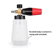 Pressure Washer Aluminum Foam Lance Foam Nozzle Car Wash Foam Maker for 1/4 quick-plug Pressure Washer