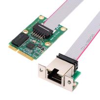 NFHK 2500Mbps 2.5Gbps - Mini PCI-E PCI Express GBE Gigabit 1000Mbps Ethernet Network LAN Cable Adapter for Desktop Motherboards