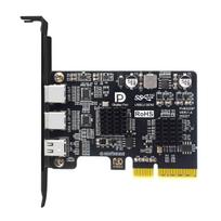 Cablecc Mini DisplayPort 1.4 Input PCI-E Express 4x - Dual USB 3.1 Type-C USB-C 10Gbps & 4K 60Hz Output Desktop Graphics Expansion Card Adapter