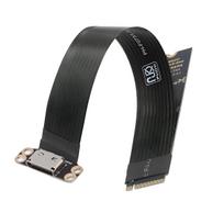 NGFF 2280 PCI-E4.0 M.2 M-key NGFF-Male - Oculink SFF-8612 SFF-8611 Host Cable 15cm for NVMe U.2 SSD eGPU External Graphics Card Dock