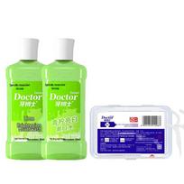 Dr. Dental Floss Picks & Mouthwash Oral Care Set